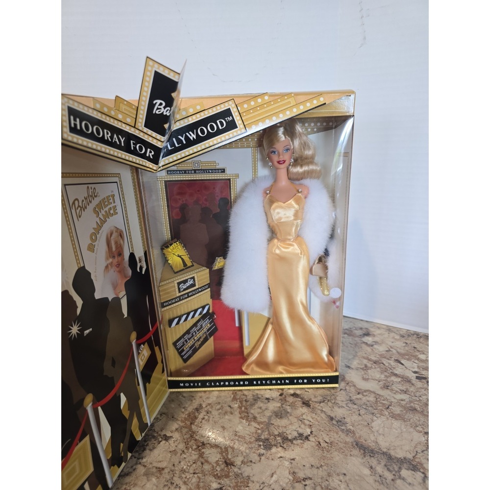 2002 Mattel Barbie Hooray For Hollywood #56901 Sweet Romance Fashion Doll In Box